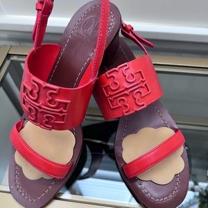 Tory Burch 2” heel Orange Sandals